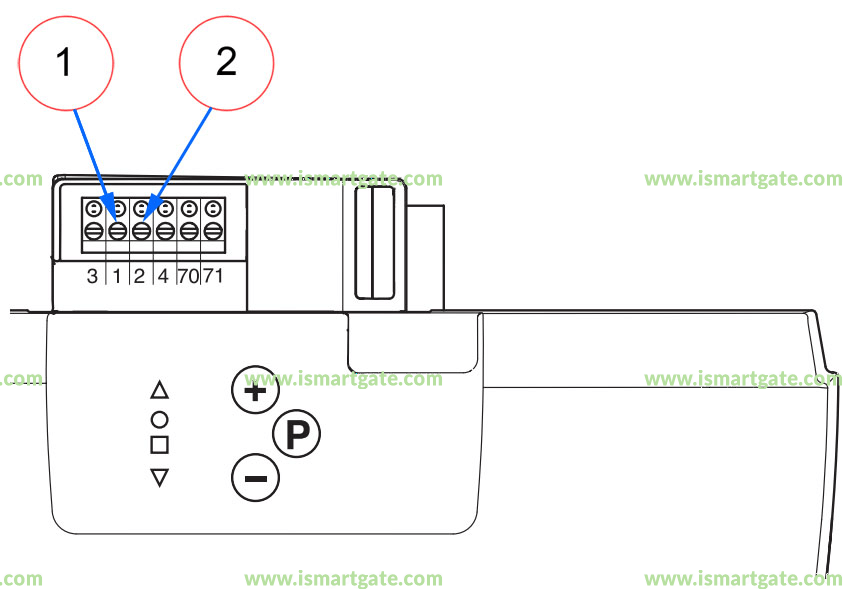 Wiring diagram for Entrematic Akku Plus